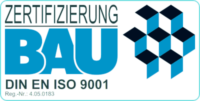 Zertifizierung BAU, Link öffnet PDF Datei